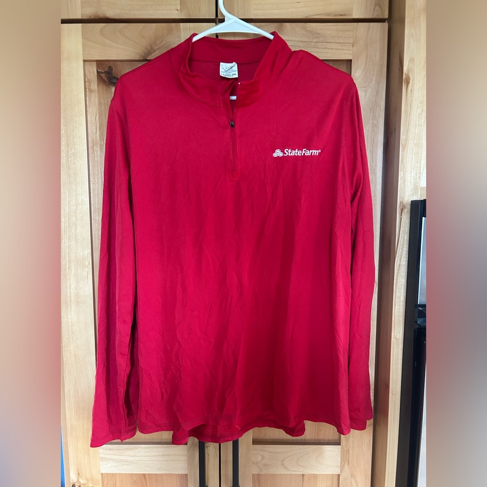 Augusta Sportswear Red Ladies quarter zip long sleeve 2XL Shirt top